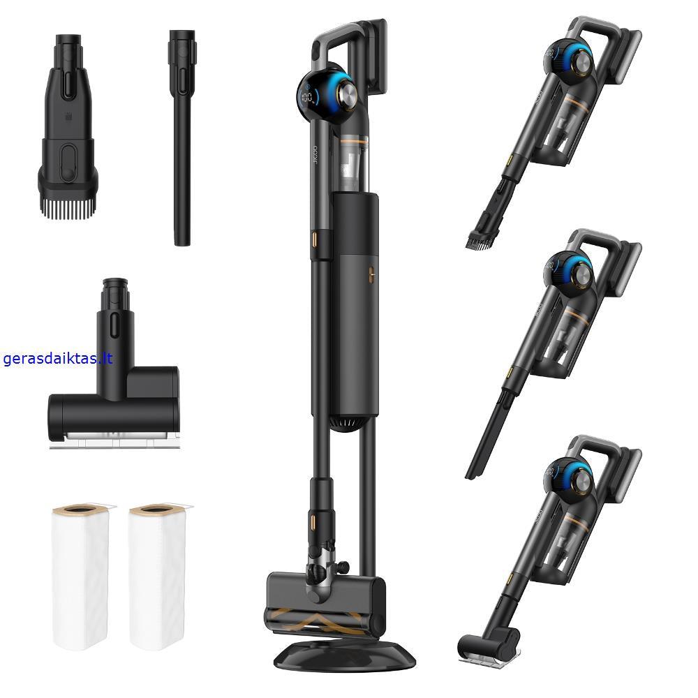 Jigoo V700 hiend belaidis dulkiu siurblys su automatine issivalymo stotele 3 darbo režimai